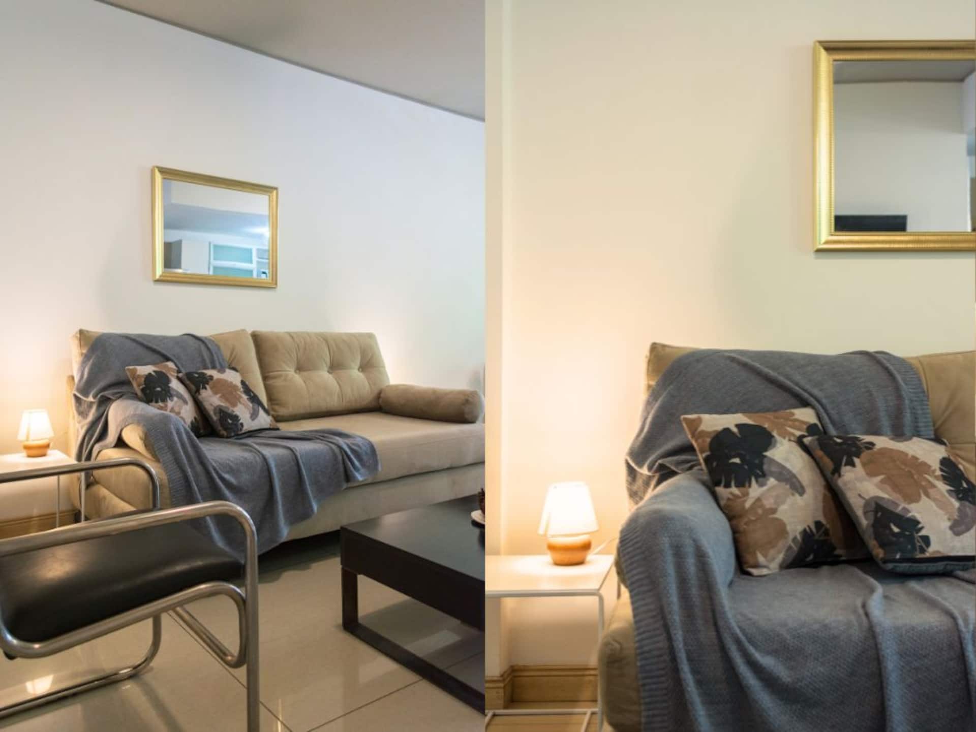 One-bedroom apartment in Palermo with balcony and grill