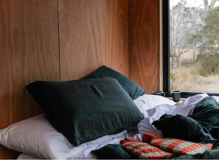 Secluded Ocean View Designer Off Grid Cabin - Victoria, Australia