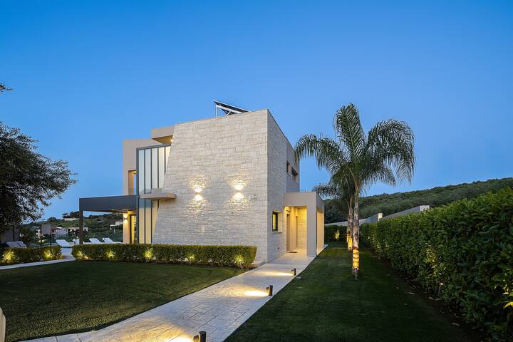 Kalyves Royal Villa | Free*heated pool,gym&seaview gallery image 4