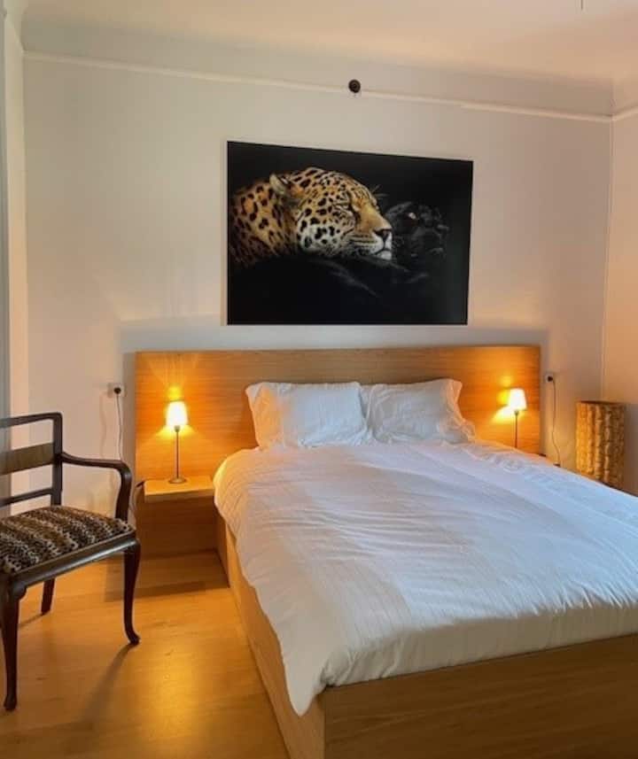 The Good Fellas Room เป็นที่พักที่ได้รับแรงบันดาลใจจากจิตวิญญาณของการสำรวจ Belle Epoque ที่มีการเดินทางที่ชวนให้นึกถึงแอฟริกา ที่พักนี้มีห้องแต่งตัวขนาดใหญ่ที่จัดเป็นเลานจ์ที่เหมาะสมและห้องน้ำส่วนตัว