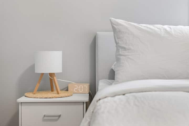 Universal charger, portable speaker and a fan are provided in this room for you!