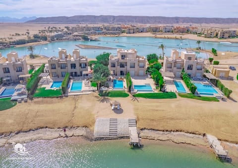 Stylish 4BR Villa Sabina, Gouna I Pool BBQ Lagoon