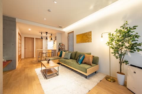 9 mins to Gion | Cozy 2BR Apt for Families/Groups