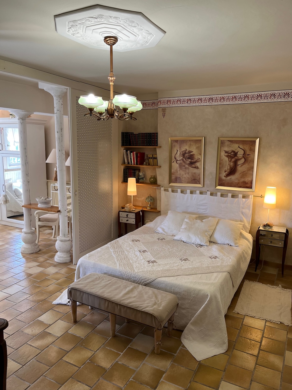 غرفة نوم في 160 سم.