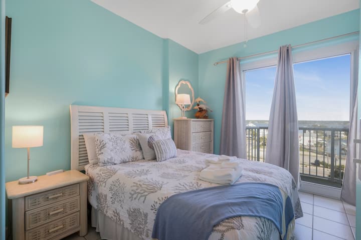 Fall asleep wrapped in seaside comfort and wake to the glow of a new Gulf morning just beyond your window