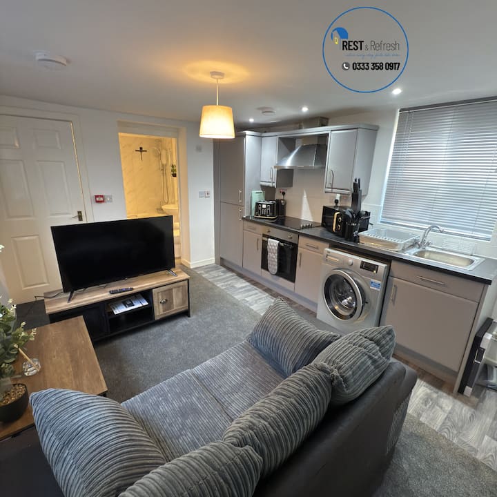 Flat, Sleeps 2, Wi-fi,parking,beach(rest&refresh) - Redcar