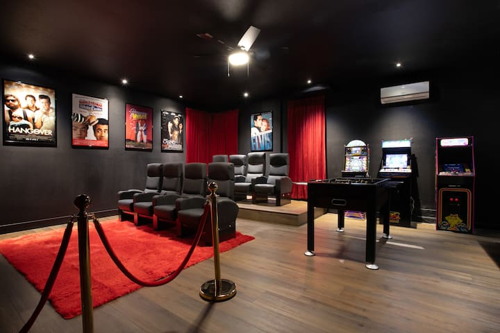 All-In-One 5BD Home w/ Pool, Arcades, Theater!