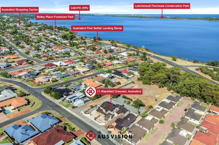 Coastal Retreat Bunbury Mandurah– Ocean Views, BBQ