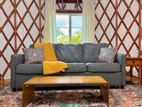Popular Airbnb listing: Unique Yurt Near Volcanoes National Park in Big Island