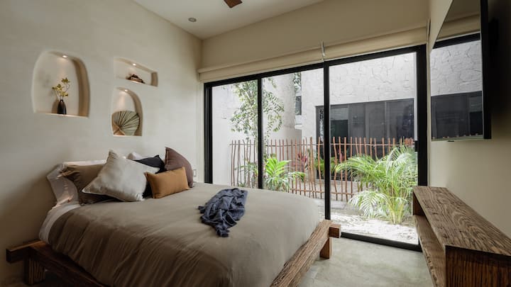 Habitación con vistas al jardín