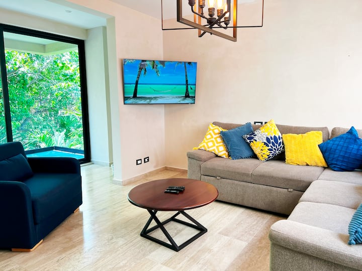Terrace〰️+200wifi〰️pool〰️golfcourseview〰️freepark - Puerto Aventuras