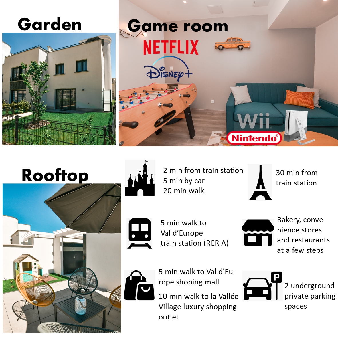 Airbnb performant: Perfect for Disney~ Game room~ Rooftop~ Parking à Chessy