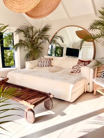 Boho 4BR Home & Cottage with Pool, Imhoff’s Gift gallery image 5