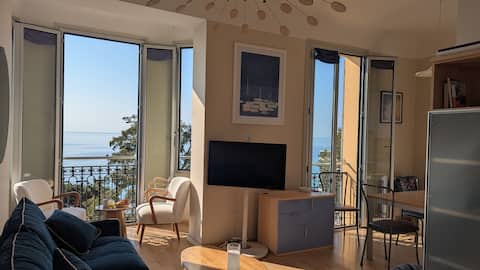 Top Airbnb: Stunning 2-room central apartment facing beaches à Menton
