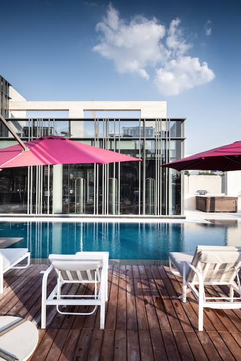 Festival City Gem • 2BR + Swimming Pool + Gym