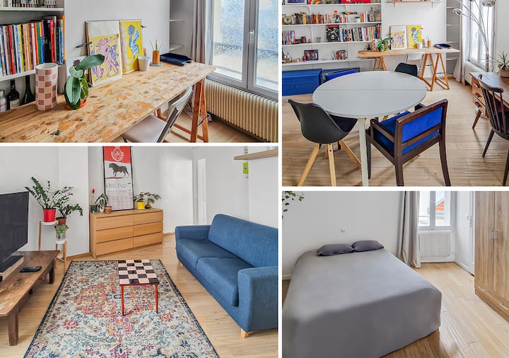 Appartement Lumineux, Style Artistique à Boulogne - Boulogne-Billancourt