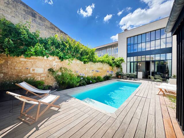 Maison familiale 175m²A-C/Piscine chauffée