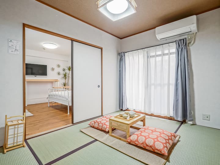 Traditionelt japansk tatamiværelse
