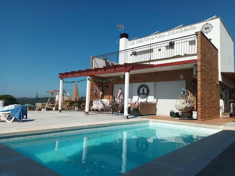 Roman villa overlooking the sea