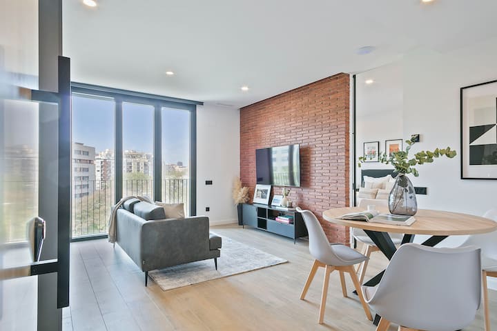 1d · Apartamento Moderno Con Terraza En Poblenou - Barcelona