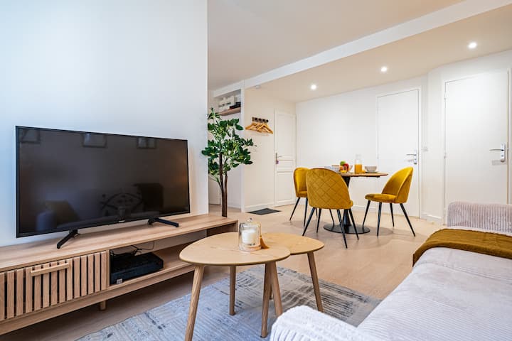 Le Mimosa | Canapé-lit Confort, Tram 50m, Fibre - Grenoble