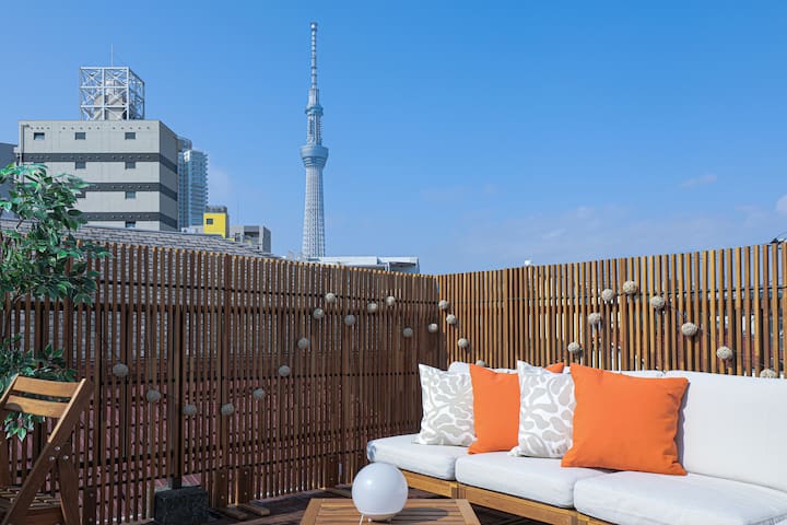 (S) Asakusa 5min｜3 stories ｜12guests ｜Free Wi-Fi