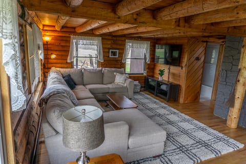 Top performing Airbnb: Rustic log cabin | wine country | outdoor oasis in Watkins Glen