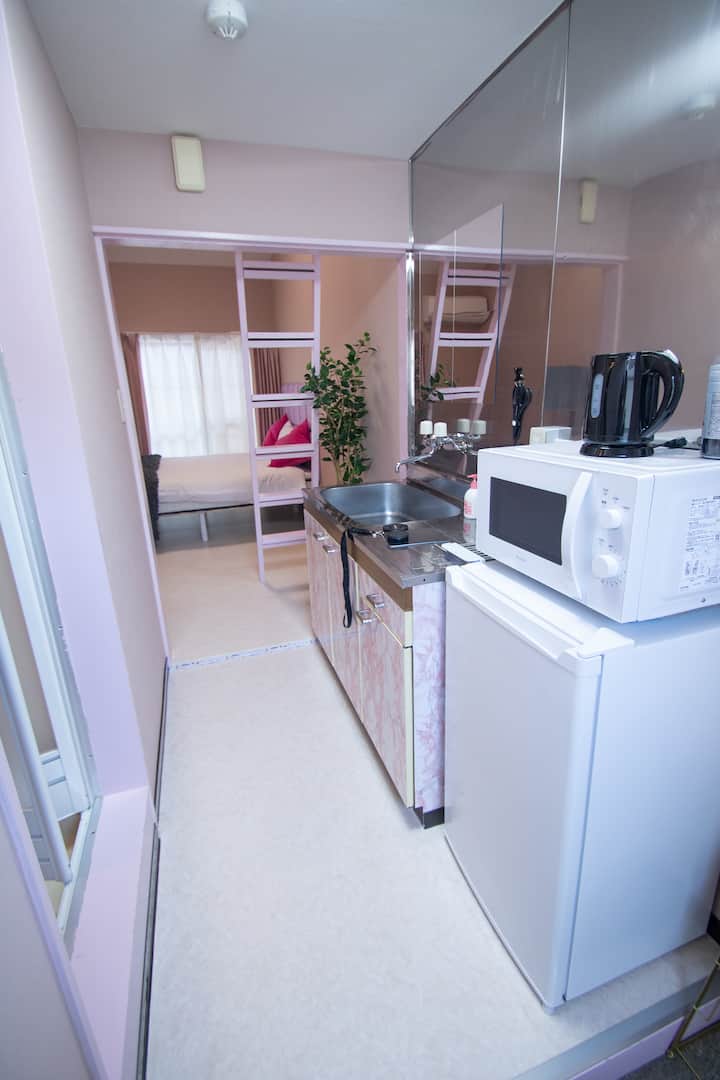 Pink Loft Room | 3 Min Kiyose Stn | Up To 3 Guests - 東村山市
