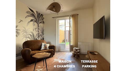 Top Airbnb: House sleeps 6-8, close to downtown in Bourg En Bresse