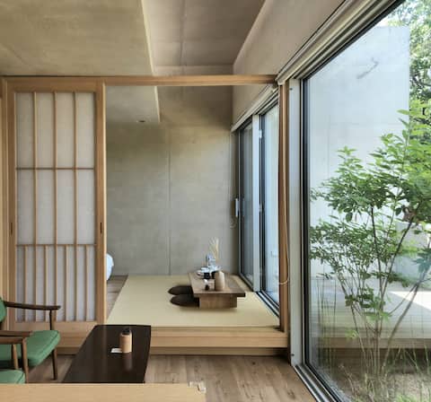 [Architectural Water Prize/Sauna/External Large Jacuzzi/Sensory Accommodation] House to welcome the 