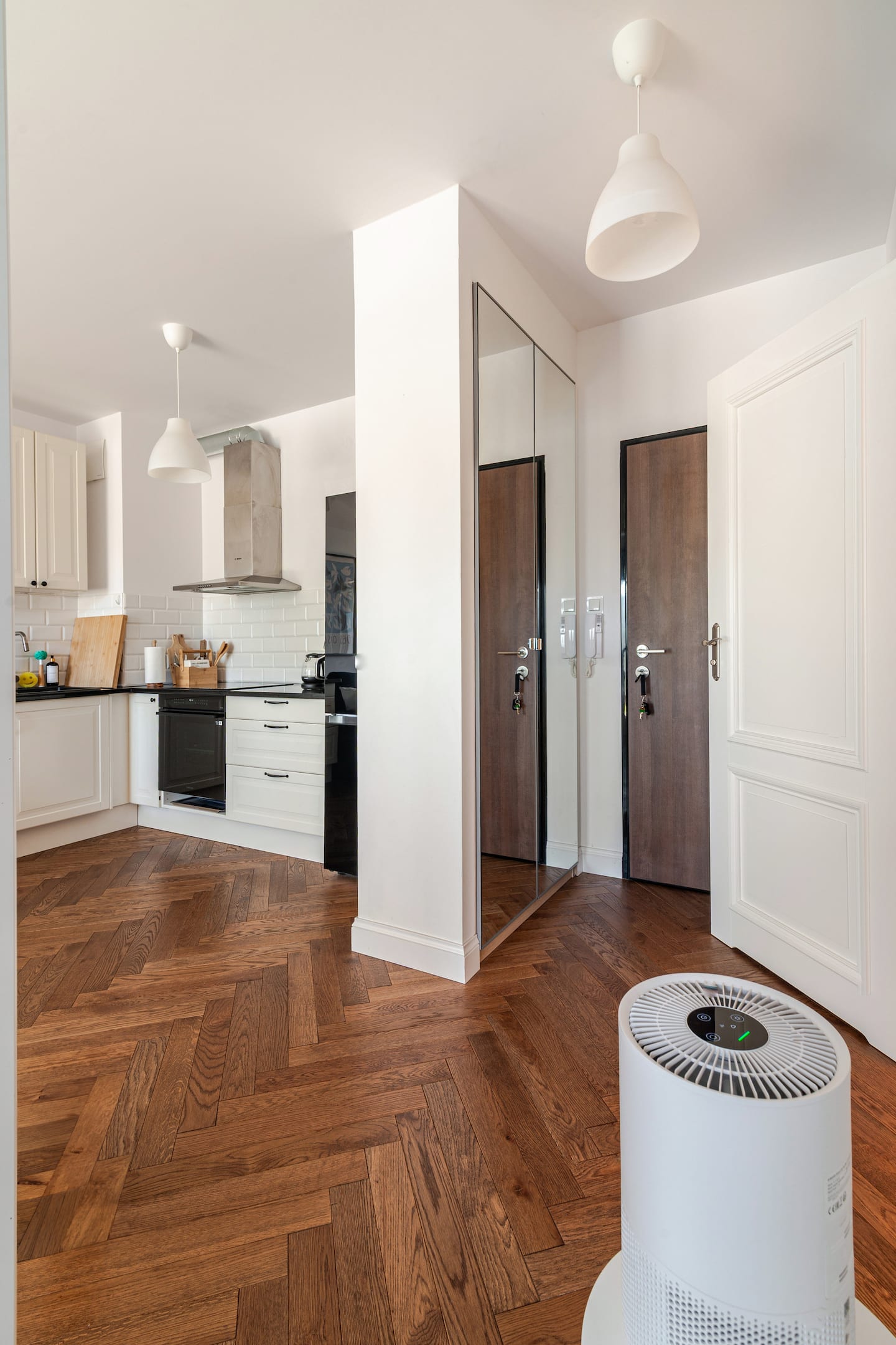 Kitchen and hallway