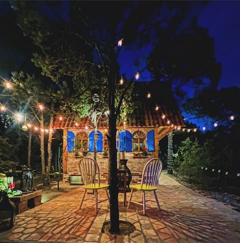 Magic cabin hidden in the woods