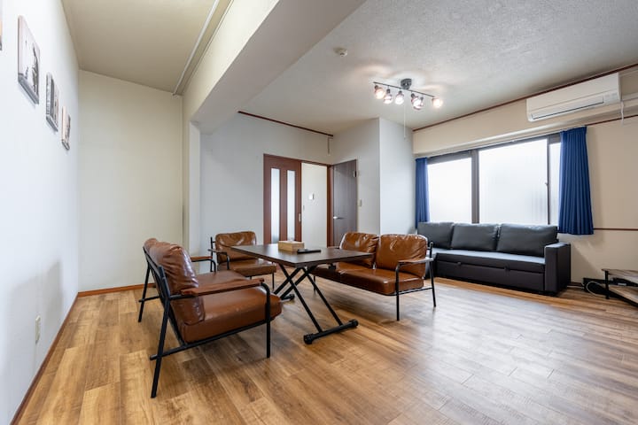 Spacious 60㎡ Stay For 8, 4min Walk From Hikifune - Asakusa