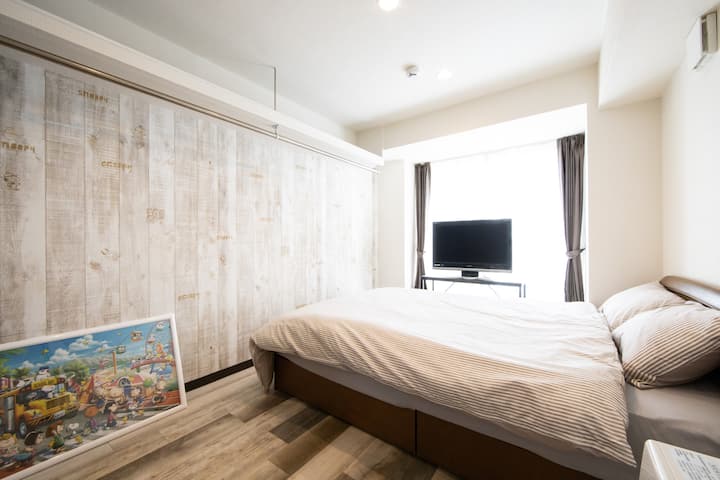 studioHeyap バス停とJK 1/6 (Waiting for him) Room 102, 2-minute walk to Sapporo Metro Nishisen 6-Jo Station, 2