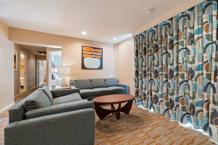 Sala de estar en el segundo apartamento 