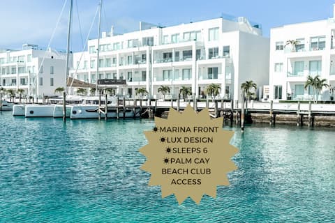 Lux Palm Cay Villa I Overlooks the Marina I 3BR