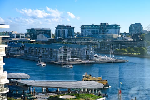 3BR | Harbour Views | Free Parking | Barangaroo