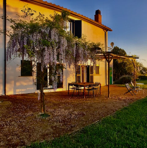 Podere San Giacomo in the countryside near the sea