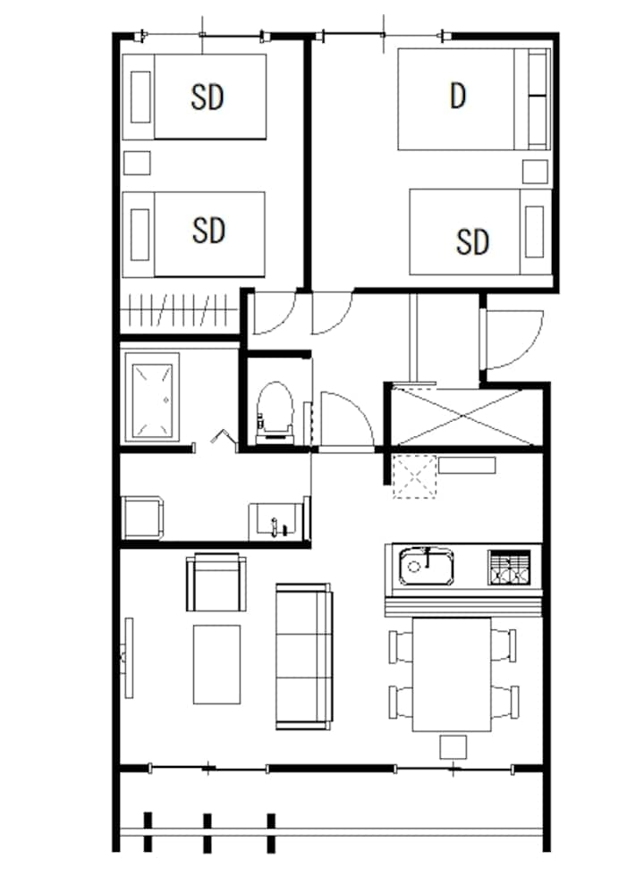 2bed Room 1f | 600m To Asahikawa Sta - Asahikawa