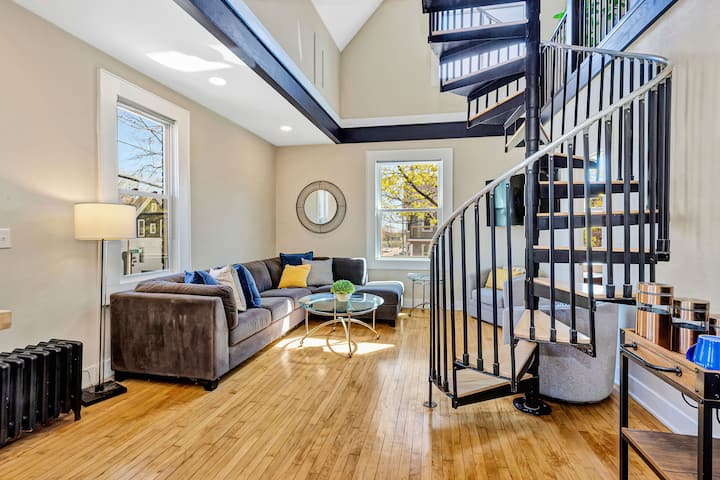 Two spacious living rooms—ideal for large groups to spread out and relax comfortably