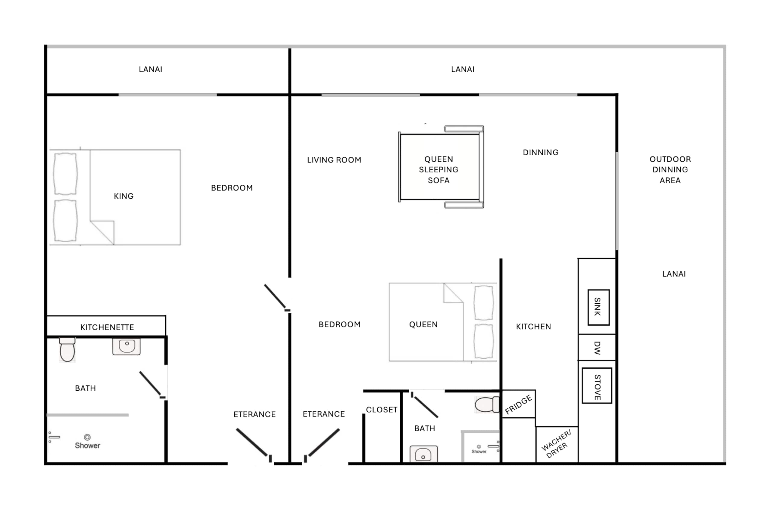 Condo in Honolulu · ★4.95 · 1 bedroom · 3 beds · 2 private baths - Image 22