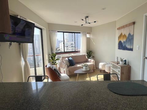 Ocean view, 2BR, balcony, near Barranco