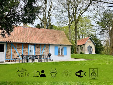 2 Cottages in Tilleul-view-garden, BBQ, 10p, parking