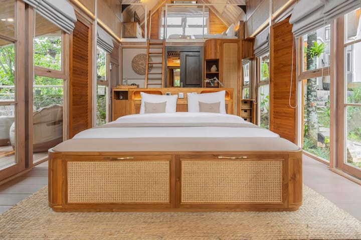 Casita white: Dormitorio 1 en la planta baja.