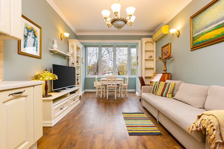 Vida espaciosa con toques vintage