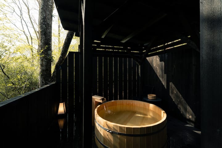 fumi hakone — Hinoki outdoor bath
