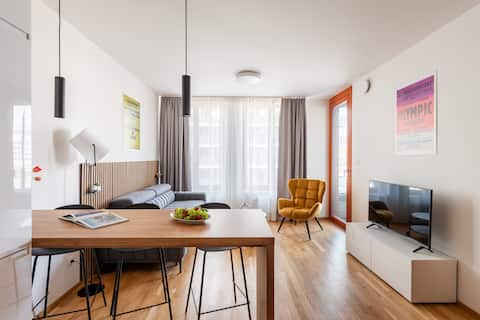 Modern apartment with parking and balcony