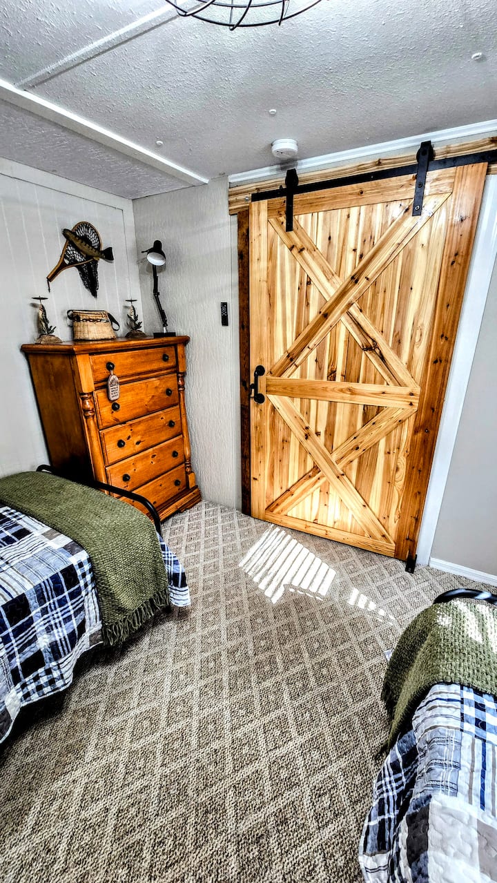 Two twin beds