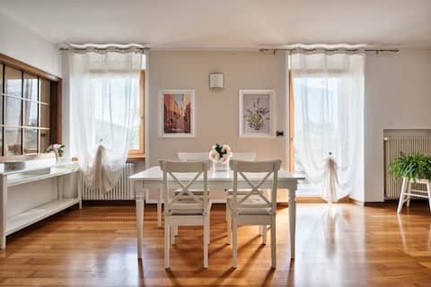 Bright apartment with garden view