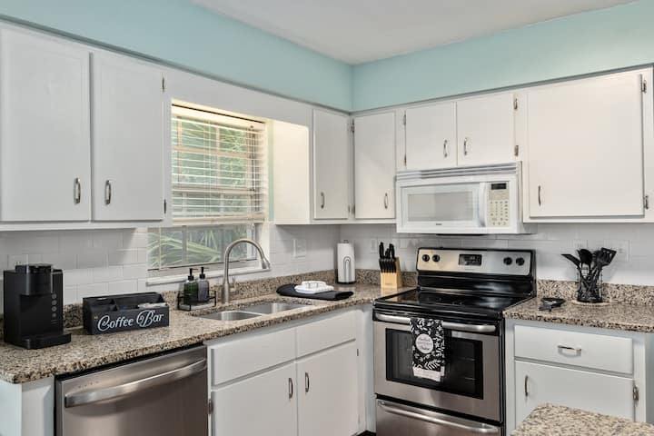 Fully stocked kitchen for all your needs during your stay.